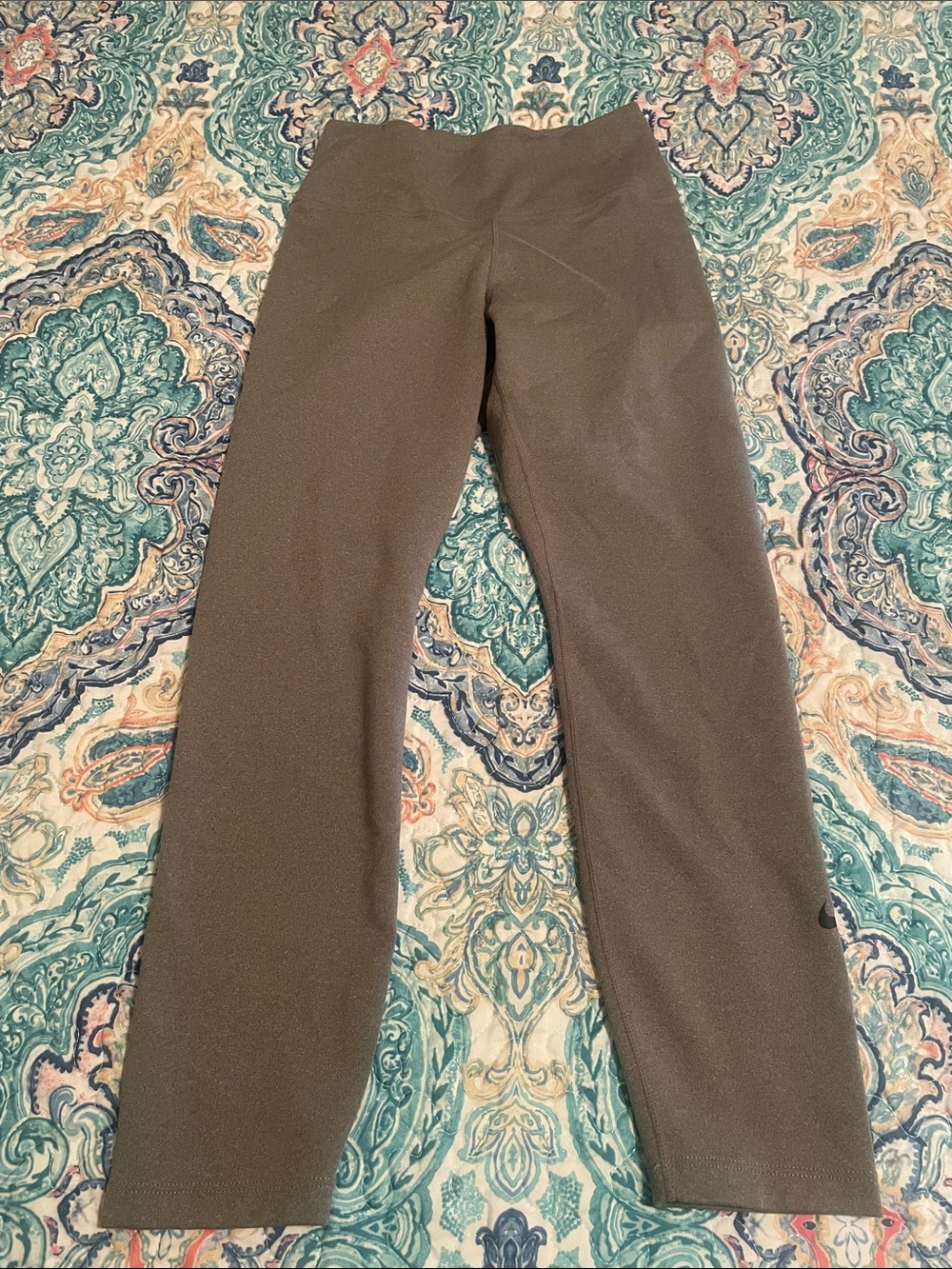 Nike Olive Green High-Rise Ponte Leggings